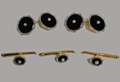 Art Deco Cufflink Tuxedo Studs Set circa 1930 - 1055641