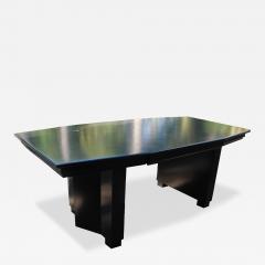Art Deco Custom Black Executive Desk - 4640598