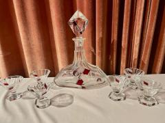 Art Deco Czech Decanter Set and Glasses - 3827812