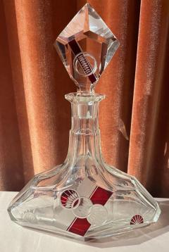 Art Deco Czech Decanter Set and Glasses - 3827830