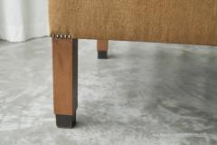 Art Deco Daybed Newly Upholstered in Stonewashed Linen 1930s - 4468751