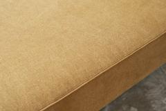 Art Deco Daybed Newly Upholstered in Stonewashed Linen 1930s - 4468754