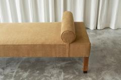 Art Deco Daybed Newly Upholstered in Stonewashed Linen 1930s - 4468768