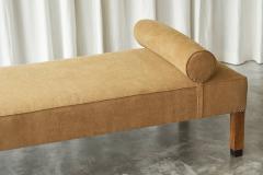 Art Deco Daybed Newly Upholstered in Stonewashed Linen 1930s - 4468784