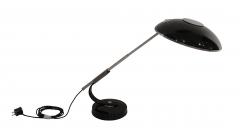 Art Deco Desk Lamp by Solere Chromed and Black Lacquered Paris circa 1925 - 1248327