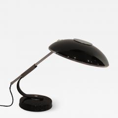 Art Deco Desk Lamp by Solere Chromed and Black Lacquered Paris circa 1925 - 1249103