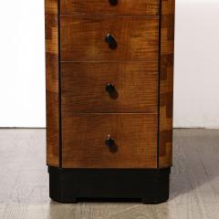 Art Deco Desk in Bookmatched Amboyna and Burled Elm Desk with Cubist Detailing - 1648533