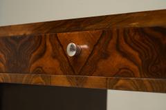 Art Deco Desk in Bookmatched Walnut Veneer 1930s - 4608397