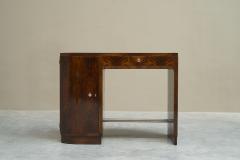 Art Deco Desk in Bookmatched Walnut Veneer 1930s - 4608411