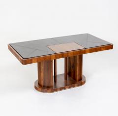 Art Deco Desk with leather top 1930s - 3613404