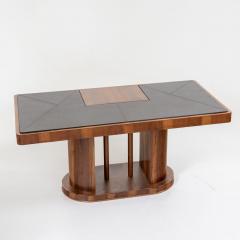Art Deco Desk with leather top 1930s - 3613407