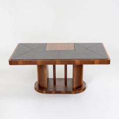 Art Deco Desk with leather top 1930s - 3613409