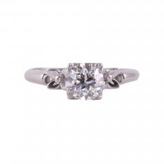 Art Deco Diamond Platinum Engagement Ring - 2244584