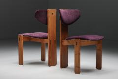 Art Deco Dining Chairs Velvet Amsterdamse School Early 20th Century - 2553703