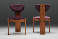 Art Deco Dining Chairs Velvet Amsterdamse School Early 20th Century - 2553707