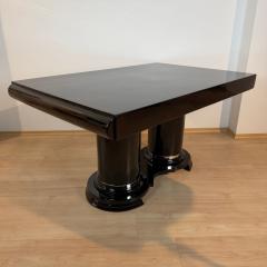 Art Deco Dining Table Black Piano Lacquer Metal France circa 1930 - 4505341