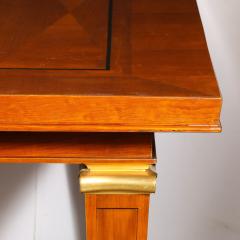 Art Deco Directoire Style Book Matched Walnut Dining Table from LArt De Vivre - 4744605
