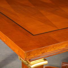 Art Deco Directoire Style Book Matched Walnut Dining Table from LArt De Vivre - 4744606