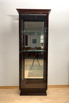 Art Deco Display Cabinet 3 Sides Glass Macassar Veneer France circa 1930 - 4387439