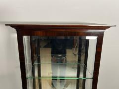 Art Deco Display Cabinet 3 Sides Glass Macassar Veneer France circa 1930 - 4387444