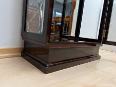 Art Deco Display Cabinet 3 Sides Glass Macassar Veneer France circa 1930 - 4387447