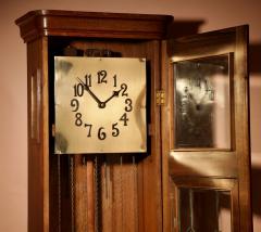 Art Deco Dutch German School Westminster Oak Longcase Clock Circa1920  - 3714137