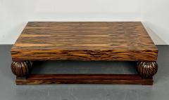 Art Deco Ebony and Macassar Coffee Cocktail Table Palatial French - 2947469