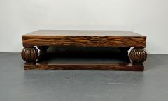 Art Deco Ebony and Macassar Coffee Cocktail Table Palatial French - 2947470