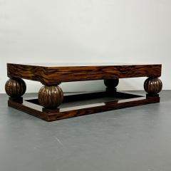Art Deco Ebony and Macassar Coffee Cocktail Table Palatial French - 2947471