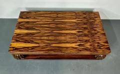 Art Deco Ebony and Macassar Coffee Cocktail Table Palatial French - 2947475