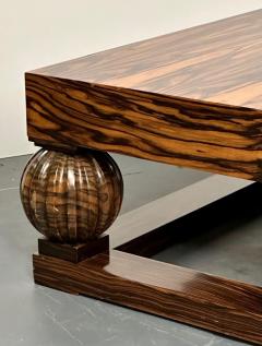 Art Deco Ebony and Macassar Coffee Cocktail Table Palatial French - 2947476