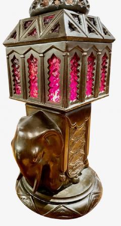 Art Deco Elephant Sculpture Lamp French 1930 - 1748979