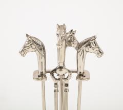 Art Deco Equestrian Fireplace Tools - 2419338