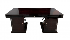 Art Deco Executive Desk Rosewood Veneer Lacquer France circa 1930 - 2403224