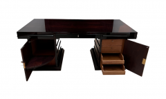 Art Deco Executive Desk Rosewood Veneer Lacquer France circa 1930 - 2403225