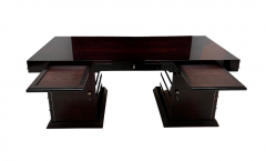 Art Deco Executive Desk Rosewood Veneer Lacquer France circa 1930 - 2403227