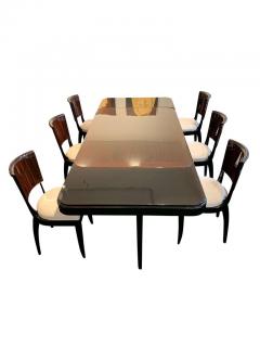 Art Deco Expandable Dining Room Set Macassar Ebony France circa 1925 - 1488024