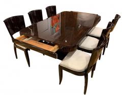 Art Deco Expandable Dining Room Set Macassar Ebony France circa 1925 - 1488025