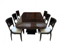 Art Deco Expandable Dining Room Set Macassar Ebony France circa 1925 - 1488032