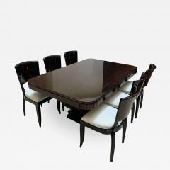 Art Deco Expandable Dining Room Set Macassar Ebony France circa 1925 - 1498998