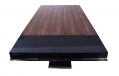 Art Deco Expandable Table Walnut Veneer and Chrome - 868462