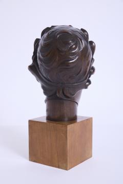 Art Deco Fauns Head Sculpture - 4683311