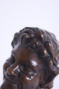 Art Deco Fauns Head Sculpture - 4683312