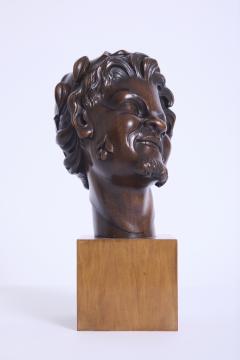 Art Deco Fauns Head Sculpture - 4683403