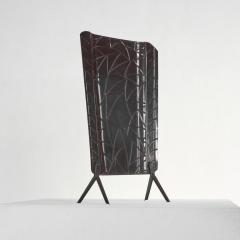 Art Deco Fire Screen in Tin 1940s - 4608725