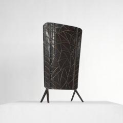 Art Deco Fire Screen in Tin 1940s - 4608735