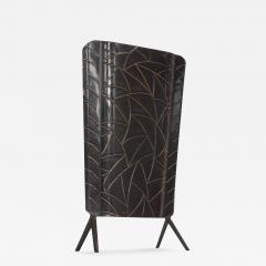Art Deco Fire Screen in Tin 1940s - 4610080