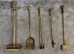 Art Deco Fireplace Brass Sea Shell Design Tools - 3450492
