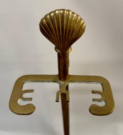 Art Deco Fireplace Brass Sea Shell Design Tools - 3450501