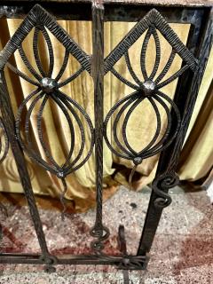 Art Deco Firescreen French Ironwork Fer Forge - 3783838